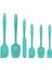 Valletta Drongo Dayanıklı Yanmaz Yapışmaz Silikon Spatula Seti 6 Parça Turkuaz 3