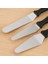 3 Lü Spatula Seti - Paslanmaz Çelik, Plastik Saplı, Pasta, Kek ve Için Profesyonel Spatula Takımı 1
