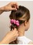 Kadın Saten Toka - Şeker Pembesi – Tekli Lüks Lastik Model Scrunchie 3
