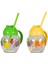 Alıştırma Bardağı Qlux Pipetli Bardak Bebek Çocuk Bardağı C-00373 Cam 3