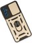 Buğz Samsung Galaxy M52 5g Kılıf Pars Lens Yüzüklü Silikon - Gold 3