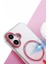 Buğz Apple Iphone 16 Plus Glossy Magsafe Kapak - Pembe 2