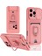 Newface Iphone 16 Kılıf Zuma Kartvizitli Yüzüklü Silikon - Pembe 1