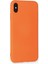 Iphone x Kılıf Nano Içi Kadife Silikon - Turuncu 3