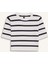 Fitted Bisiklet Yaka Çizgili Kısa Kollu Triko Tişört C2042AX25SP 11