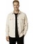 Erkek Krem Kırışmayan Süet Kumaş ÇıtÇıtlı Cepli Slim Fit Mevsimlik Gömlek 2302329 2