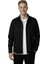 Erkek Siyah Kırışmayan Süet Kumaş ÇıtÇıtlı Cepli Slim Fit Mevsimlik Gömlek 2302329 1