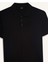 Slim Fit Dar Kesim Polo Yaka Kısa Kollu Pamuklu Modal Karışımlı Basic Düz Siyah Tişört M6609AZ25SP 16