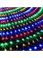 1x2 Metre Dekoratif File Ağ Perde 192 LED 8 Animasyonlu Farklı Işık Modu Rgb Fişli 2