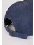 Erkek Etiket Baskılı Jean Cap Şapka 7