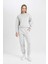 Regular Fit 2'li Takım Sweatshirt Beli Lastikli Jogger Eşofman Altı D8022AXNS 11