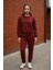 Regular Fit 2'li Takım Sweatshirt Beli Lastikli Jogger Eşofman Altı 8
