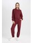 Regular Fit 2'li Takım Sweatshirt Beli Lastikli Jogger Eşofman Altı 10