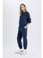 Regular Fit 2'li Takım Sweatshirt Beli Lastikli Jogger Eşofman Altı 12