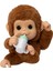 Live Pets My Baby Monkey - 50'den Fazla Ses ve Reaksiyon Özelliğine Sahip Sevimli Interaktif Bebek Maymun Oyuncağı, Hareketli Ağız, Başparmak Emme, Biberon ile Beslenme ve Sallanma Özellikleri 3
