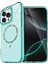 Apple iPhone 14 Pro Max Live Diamond Magsafe Kapak - Yeşil 1