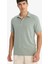 Slim Fit Dar Kesim Polo Yaka Pamuklu Kısa Kollu Tişört 13
