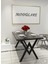 Yemek Masası Cafe Masası Balkon Masası Mutfak Masası Sabit Masa Metal Ayak 80X120 2