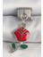 316L Çelik Gümüş Renk Sallantı Kırmızı Gül Nomination Charm 1