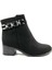 325035 Siyah 5 Cm Fermuarlı Kadın Bot 5
