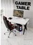Profesyonel Oyuncu Masası Siyah Bilgisayar Çalışma Masası 120 cm Gamer Table 2