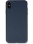 Iphone Xs Kılıf Nano Içi Kadife Silikon - Lacivert 1