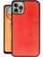 Newface Iphone 14 Kılıf Aras Deri Kapak - Kırmızı 1
