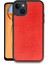 Newface Iphone 15 Kılıf Aras Deri Kapak - Kırmızı 1