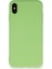 Iphone Xs Kılıf Nano Içi Kadife Silikon - Açık Yeşil 1