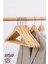 Hsnet Natural Ahşap Elbise Askısı 12 Adet Montague Design 1