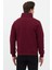 Regular Fit Dik Yaka Pamuklu Unisex Yarım Fermuarlı Nakışlı Sweatshirt Bordo - 2xl 7