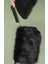 Kürk Görünümlü Zincirli/bileklikli Siyah Clutch 2