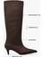 Kadın Lula Acı Kahve Süet Kısa Sivri Topuklu Çizme 3