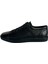 Yandanlastikli Siyah Büyük Beden Sneaker 4