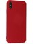 Iphone Xs Kılıf Nano Içi Kadife Silikon - Kırmızı 3