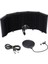 PF-43PS Mikrofon Ses Yalıtım Paneli 5 Bölümlü Ayaklı 69X26CM (Filtre Sünger Shock Mount Kablo Hediye) 1