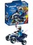 City Action 71092 Polis Dörtçeker Arazi Aracı Geri Çekilebilir Motorlu, Eğlenceli Yaratıcı Rol Yapma Oyunu, Oyun Seti, 4 Yaş ve Üzeri Çocuklar Için Uygun Oyun Seti 1