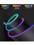Rgb Mouse Pad 80X30 Cm, 4 mm Kalınlık, Parlak Su Geçirmez Yüzey, Oyuncu Gaming Xxl Mausepad, 14 Farklı Renk Modu (Parlak Siyah) 4