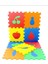 9 Parça Büyük Meyve Desenli Eva Oyun Karosu Yer Matı Yapboz Puzzle 1