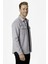 Erkek Gri Kırışmayan Süet Kumaş Çıtçıtlı Cepli Slim Fit Mevsimlik Gömlek 2302329 2