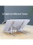 Katlanabilir Laptop Standı, Metal Dizüstü Bilgisayar Standı, Macbook, Notebook, 10-17 Inç Laptop Uyumlu, Taşınabilir Ergonomik Gümüş Bilgisayar Standı 4