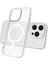 iPhone 15 Pro Max Kılıf Magsafe Özellikli Şeffaf Sert Premium Silikon Kapak + Ekran Koruyucu 1