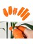 Dumles® 5 Parça Pratik Parmak Koruyucu 1 Parça Baş Parmak Bıçaklı Eldiven Sebze Meyve Soyucu Kesme Ayıklayıcı Silikon Set 1