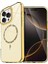 Apple iPhone 14 Pro Max Live Diamond Magsafe Kapak - Sarı 1