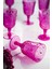 Akrilik Pembe 6'lı Kadeh & Su Meşrubat Kahve Yanı Bardağı 450 ml ( Cam Değildir ) 3