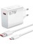 67 Watt Hızlı Şarj Aleti + 1 mt Kablo 6A Set 67W Şarj 1