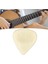 Penası, Ox Bone Gitar Penası Kalp Şekli Ses ve Tını Kontrolü Için Iyi Ses Iletimi Hafif (Krem Sarı) 4