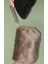 Kürk Görünümlü Zincirli/bileklikli Taupe Clutch 2