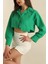 Drnds Poplin Crop Gömlek Yeşil S3060 (Beden: 40) 2