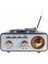 SP-425 Usb-Sd-Fm-Bluetooth Destekli Şarjlı Nostaljik Retro Radyo - Gri 5